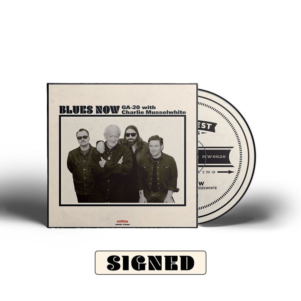 the album cover for GA-20 - Blues Now [Indie Exclusive - Autographed Cover]
