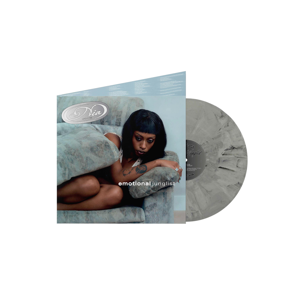 the album cover for Nia Archives - Emotional Junglist [Indie Exclusive Black/White Marble]