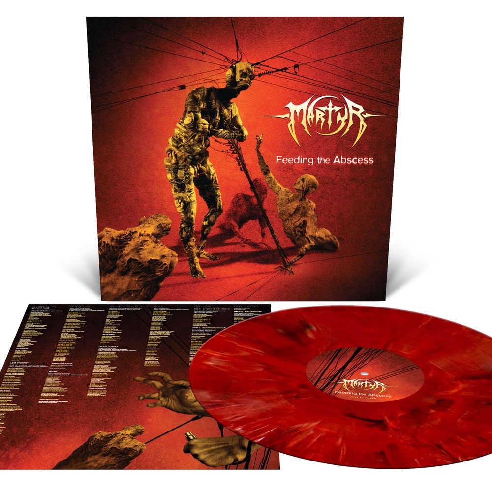 the album cover for Martyr - Feeding the Abcess [Red Marble]