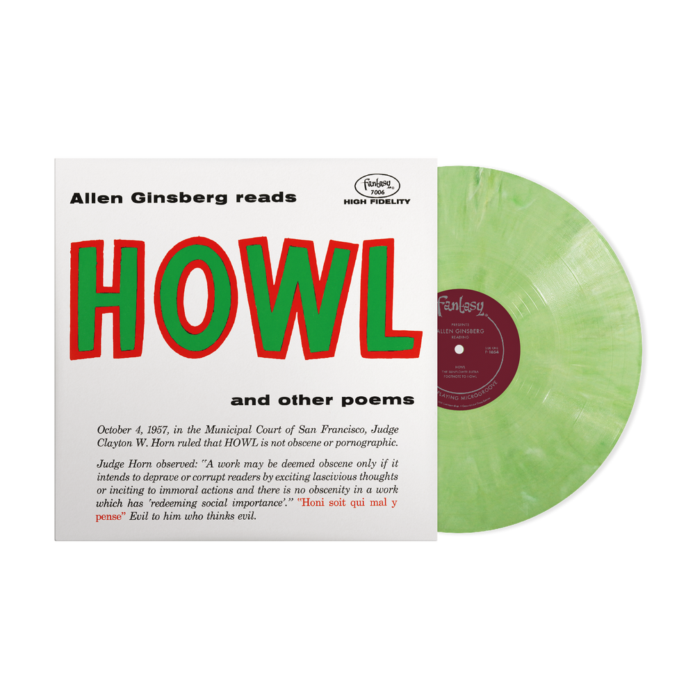 the album cover for Allen Ginsberg - Howl And Other Poems [Eco-friendly Green Blend]