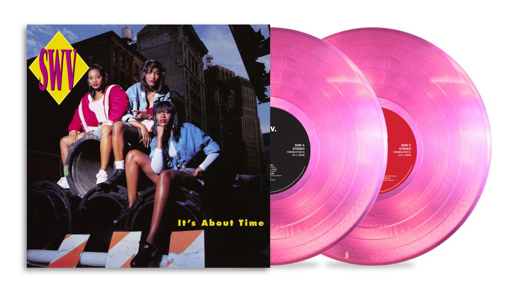 the album cover for SWV - It's About Time [Translucent Pink]