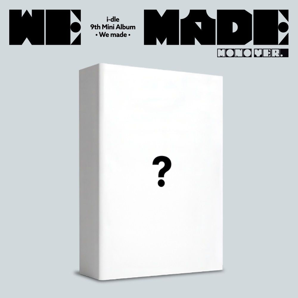 the album cover for I-Dle - We made [Mono ver.]