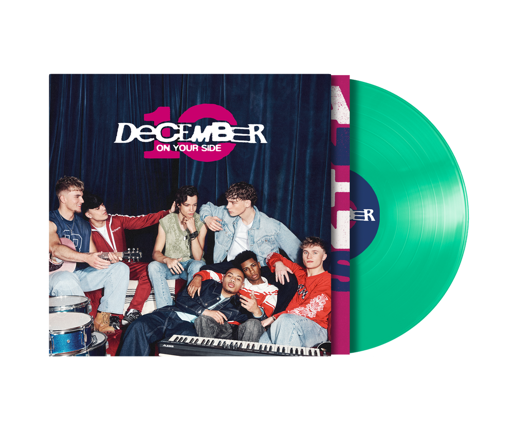 the album cover for December 10 - On Your Side [Mint Green]
