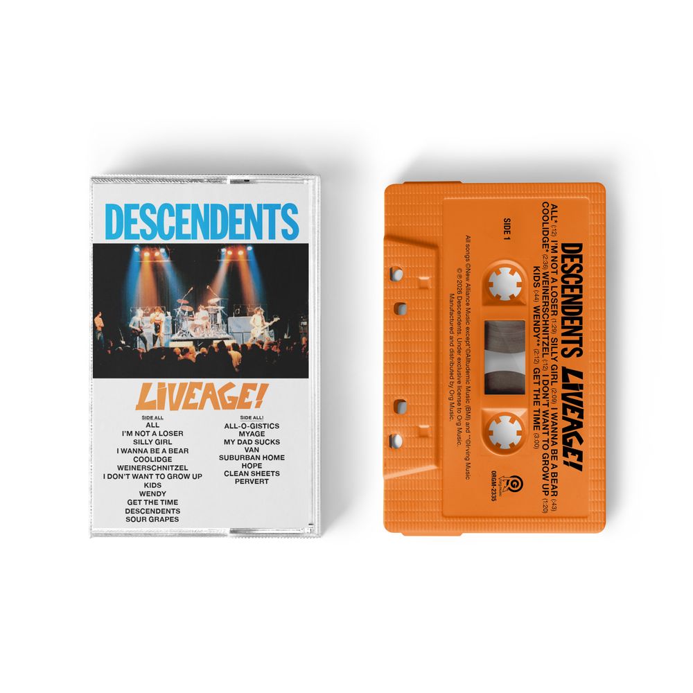 the album cover for Descendents - Liveage! - 2026 [Orange]