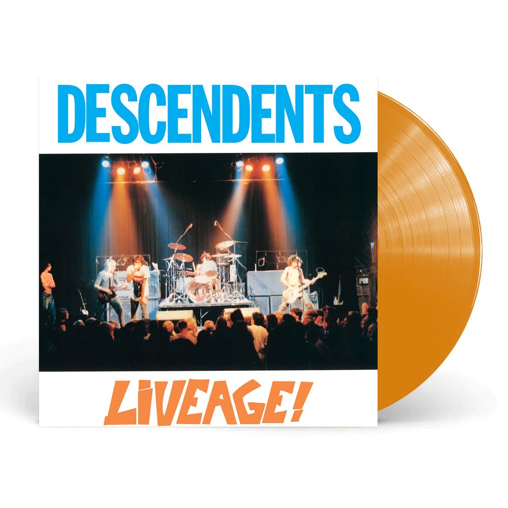 the album cover for Descendents - Liveage! - 2026 [Transparent Orange]