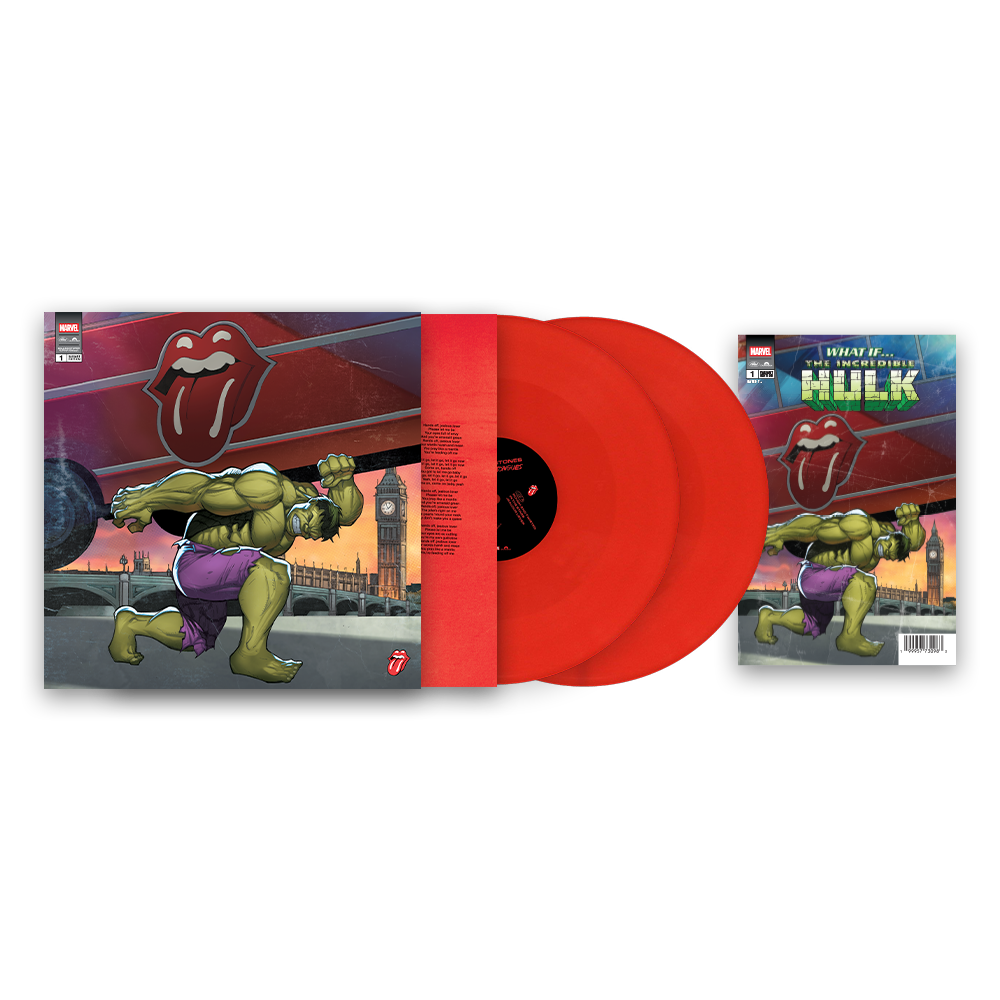 the album cover for The Rolling Stones - Foreign Tongues (Marvel Collector's Series) [Hulk]