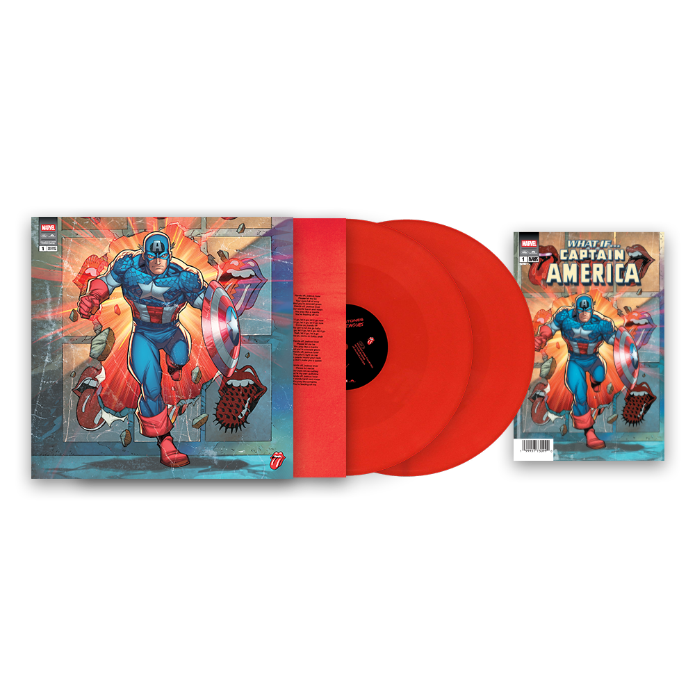 the album cover for The Rolling Stones - Foreign Tongues (Marvel Collector's Series) [Captain America]