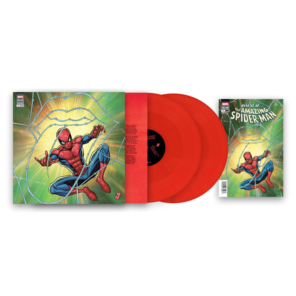the album cover for The Rolling Stones - Foreign Tongues (Marvel Collector's Series) [Spider-Man]