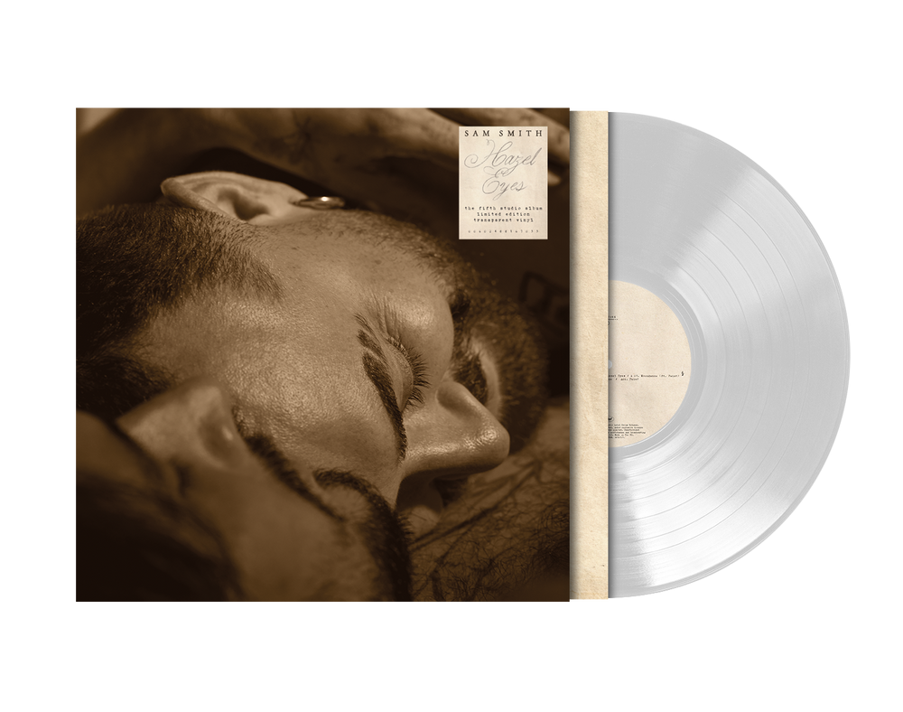 the album cover for Sam Smith - Hazel Eyes [Indie Exclusive Transparent with Alt Cover]