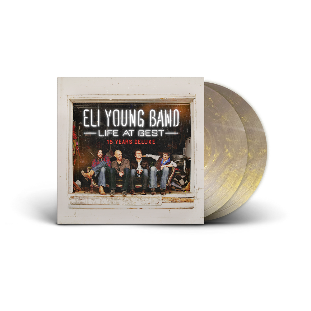the album cover for Eli Young Band - Life At Best - 15 Years Deluxe [Gold Dust Swirl]