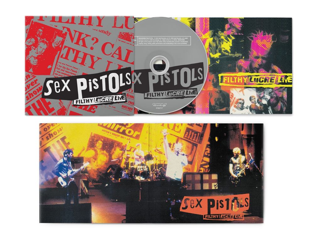 the album cover for Sex Pistols - Filthy Lucre Live - 30th Anniversary