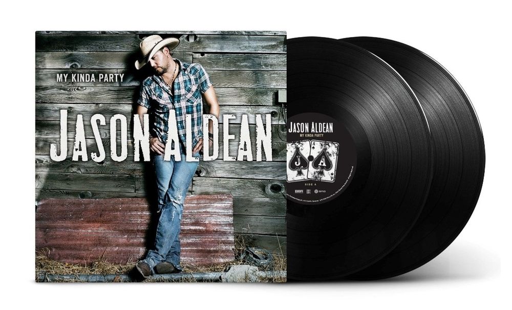 the album cover for Jason Aldean - My Kinda Party
