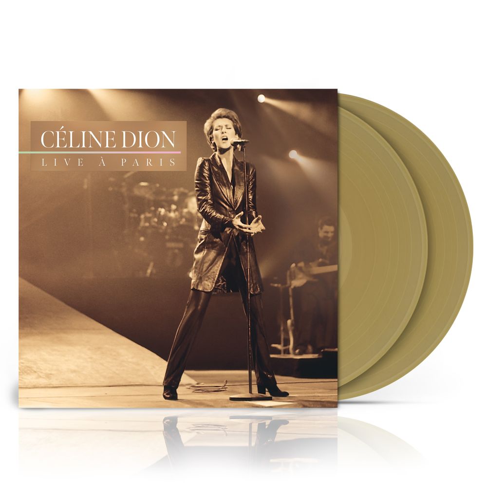 the album cover for Celine Dion - Live à Paris [Golden Tan]