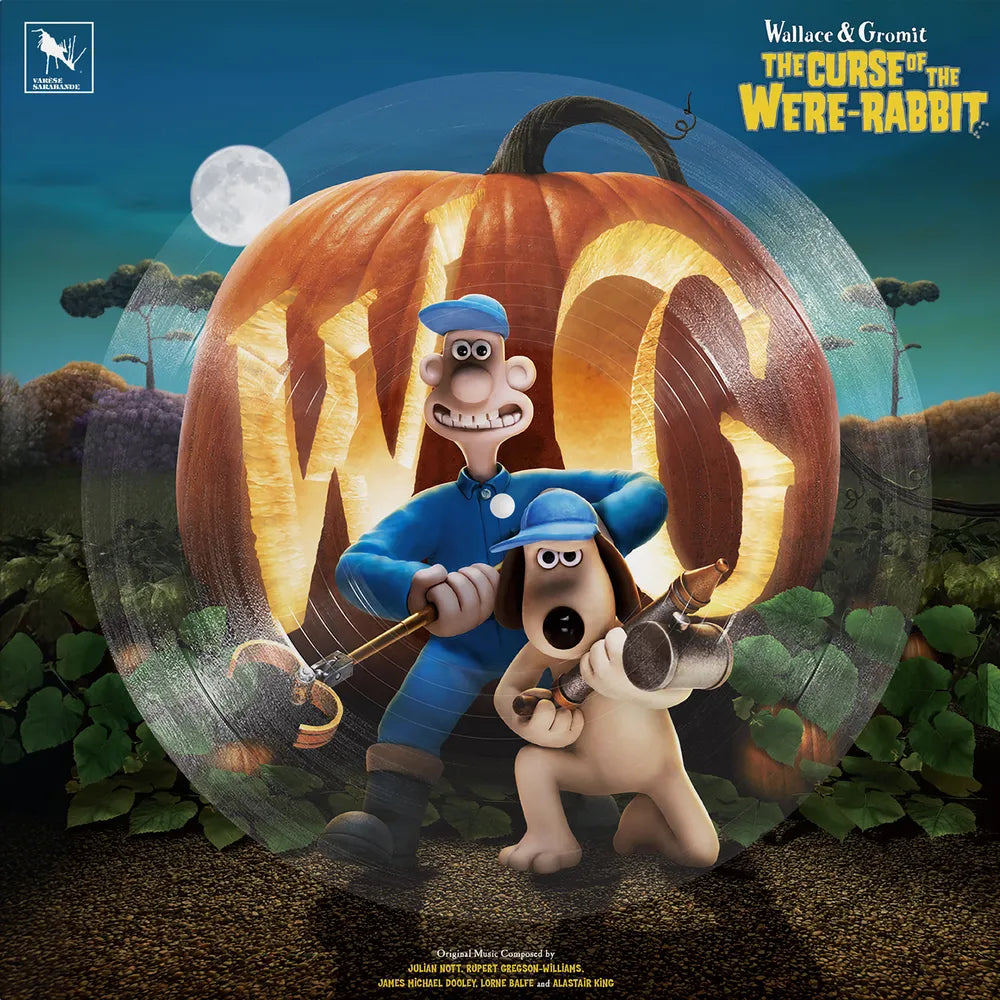 the album cover for Julian Nott, Rupert Gregson-Williams, James Michael Dooley, Lorne Balfe, & Alastair King - Wallace & Gromit: The Curse Of The Were-Rabbit - Original Motion Picture Soundtrack [Picture Disc]