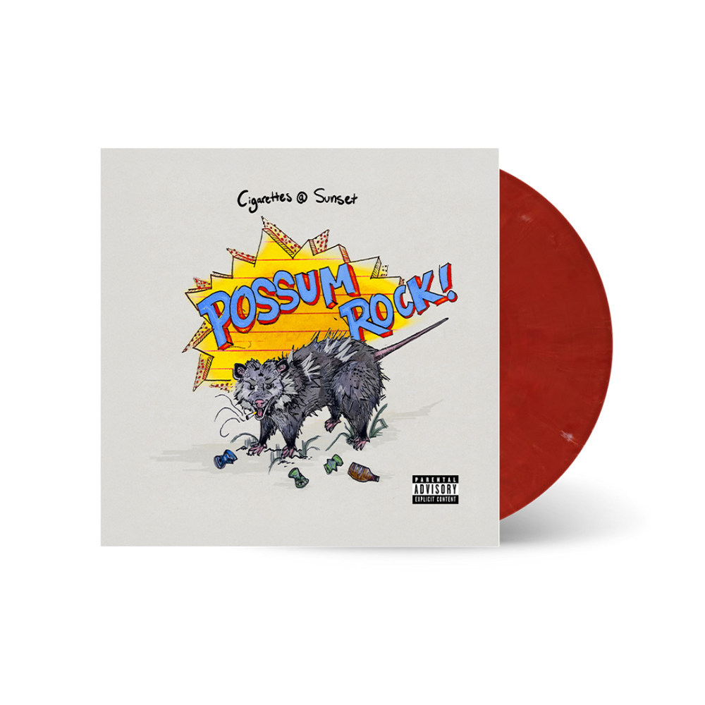 the album cover for Cigarettes @ Sunset - Possum Rock [Red]