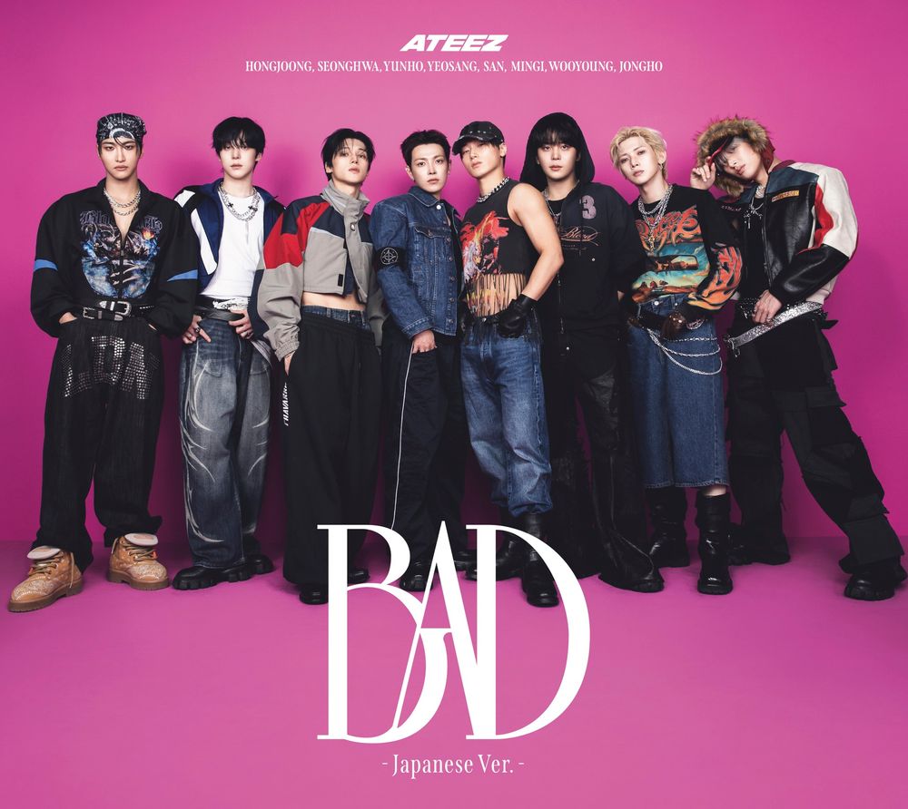 the album cover for Ateez - Bad (Japanese Ver.) [Limited Edition A with Photobook]