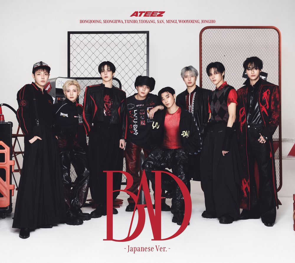 the album cover for Ateez - Bad (Japanese Ver.) [Limited Edition B with Photobook]