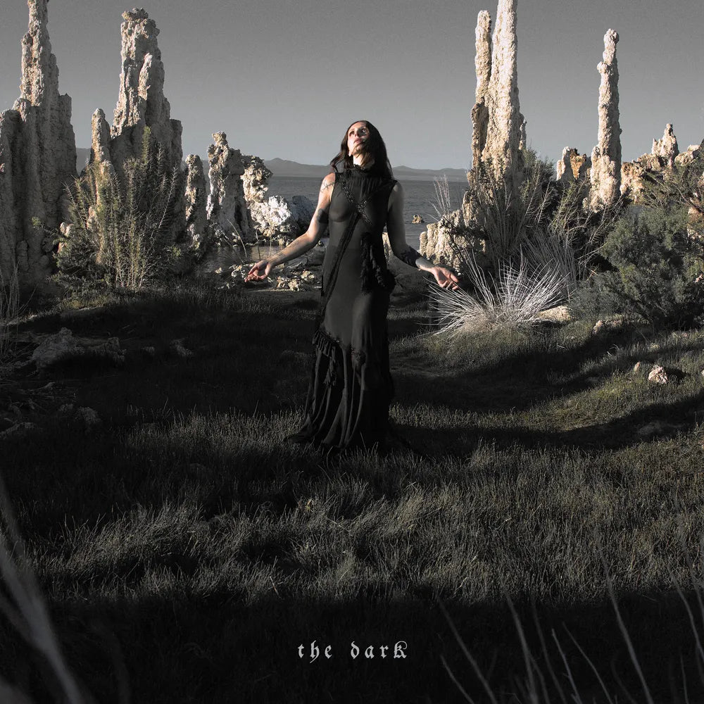 the album cover for Chelsea Wolfe - The Dark (Indie Exclusive) [SIGNED Insert - Translucent Dark Grass Green]