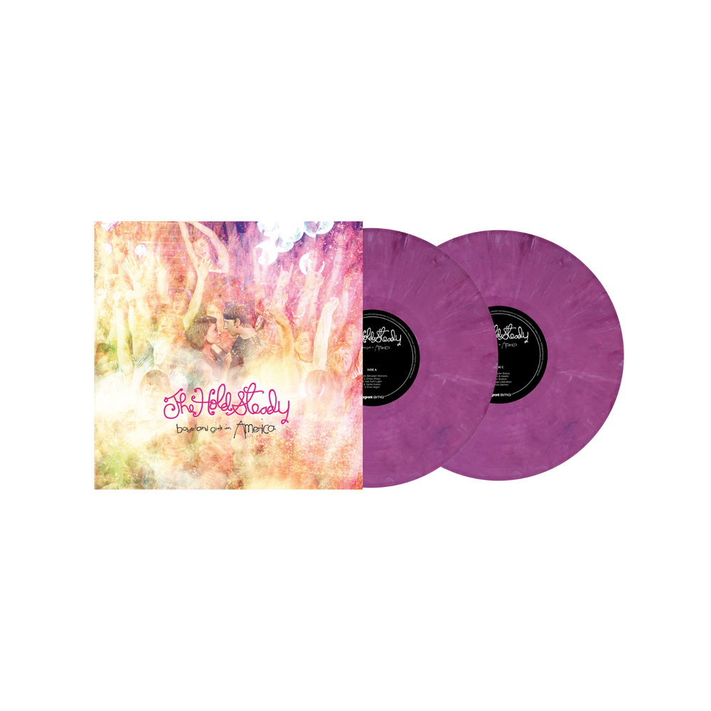 the album cover for The Hold Steady - Boys And Girls In America [RSD Essential - Lavender Eco Mix]