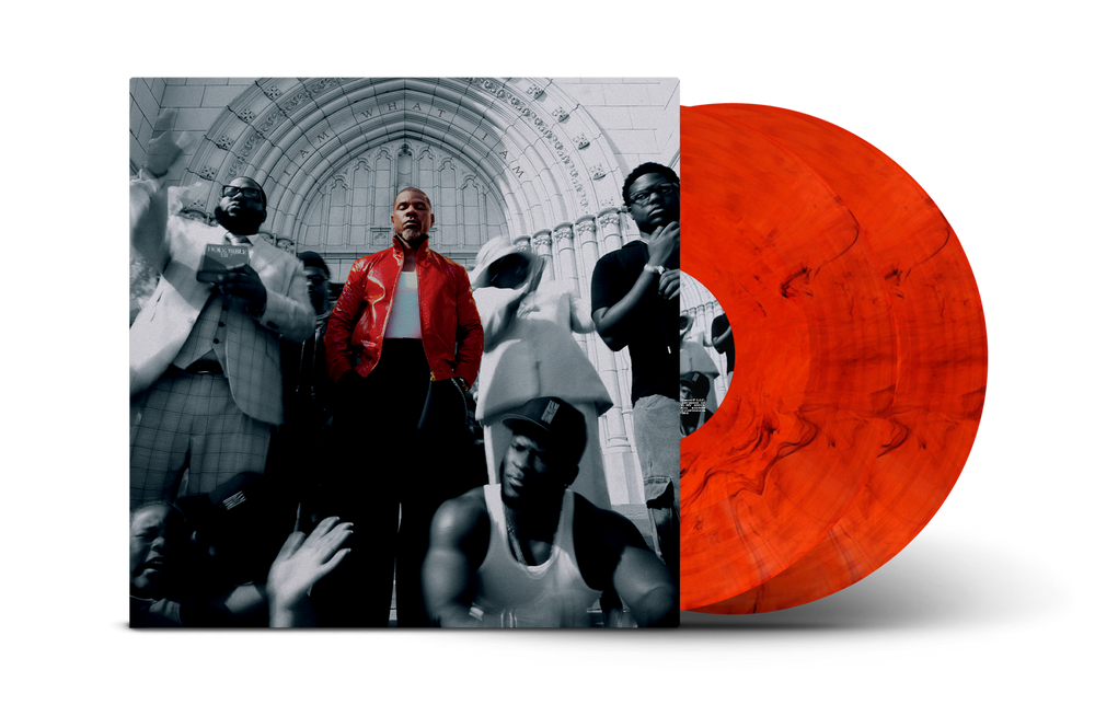 the album cover for Kirk Franklin - I Am What I Am [Red Marbled 2 LP]