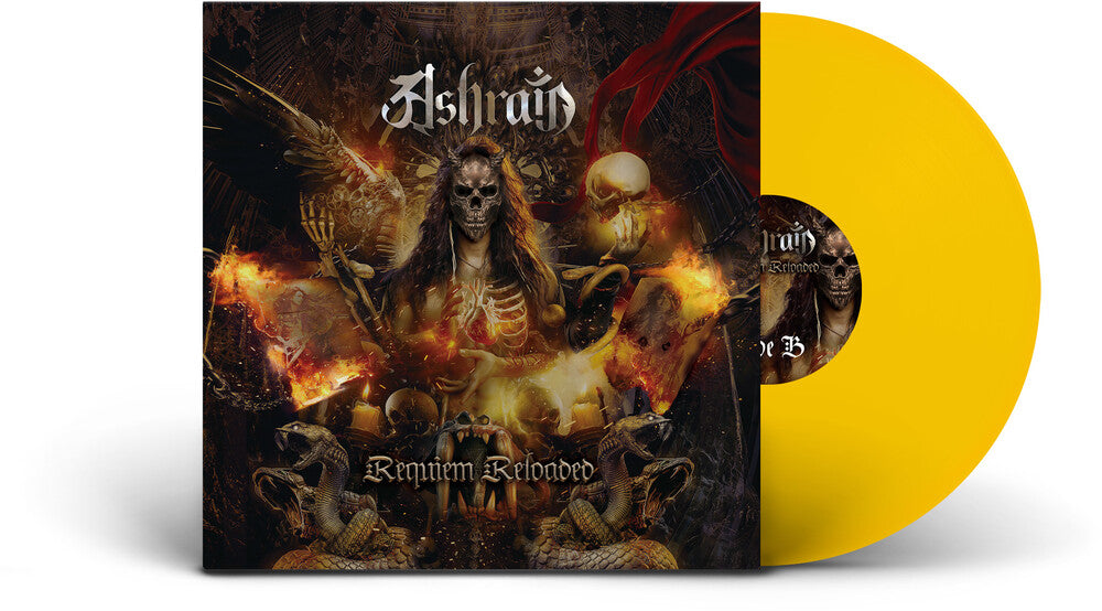 the album cover for Ashrain - Requiem Reloaded - Orange Transparent [Colored Vinyl] [Limited Edition]