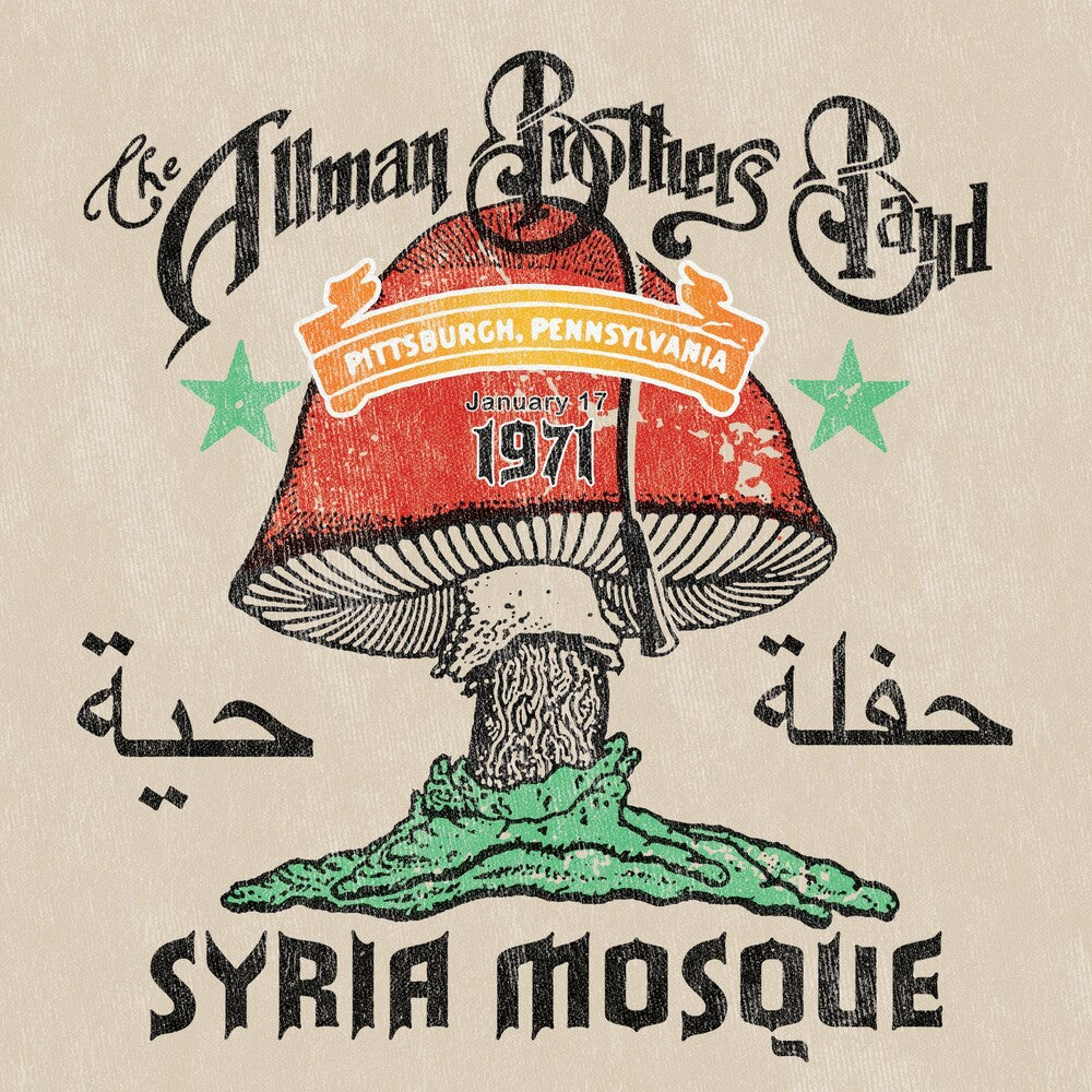 the album cover for The Allman Brothers Band - Syria Mosque - Pittsburgh, PA 1-17-71 [RSD 2023] []
