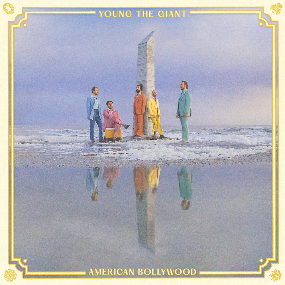 the album cover for Young The Giant - American Bollywood [Indie Exclusive Limited Edition Transparent Yellow LP]