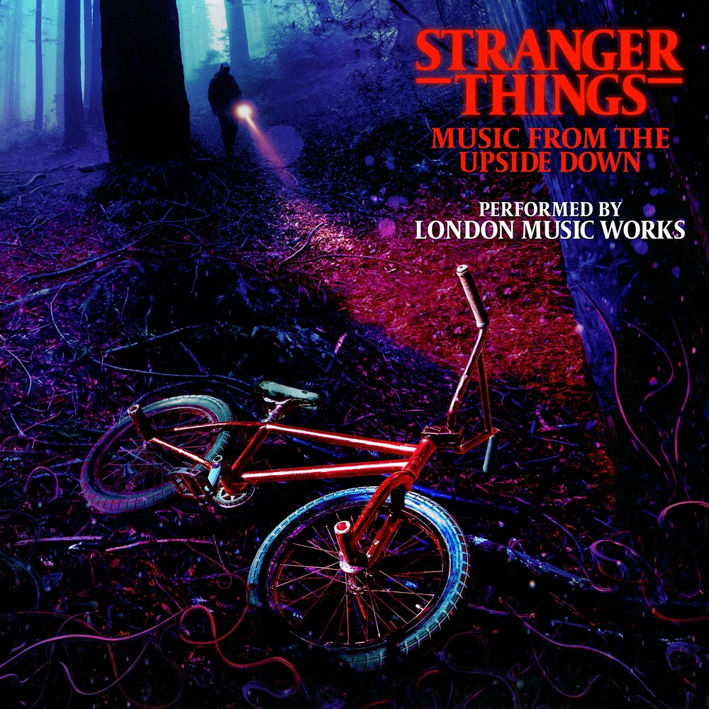 the album cover for London Music Works (Blue) (Colv) (Red) - Stranger Things - Red & Blue (Blue) [Colored Vinyl] (Red)