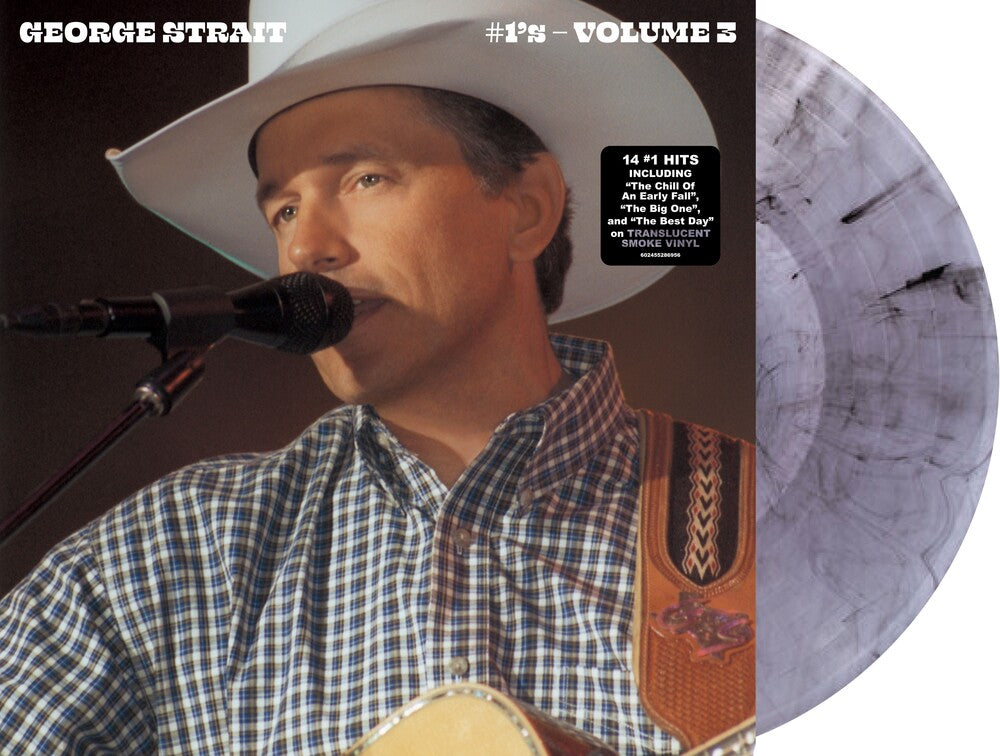 the album cover for George Strait - #1's Vol. 3 (Wm) [Clear Vinyl] (Smok)