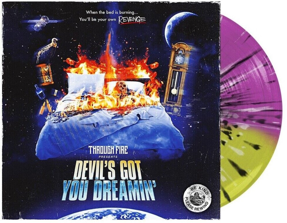 the album cover for Through Fire - Devil's Got You Dreamin (Blk) [Colored Vinyl] (Viol) (Wht)
