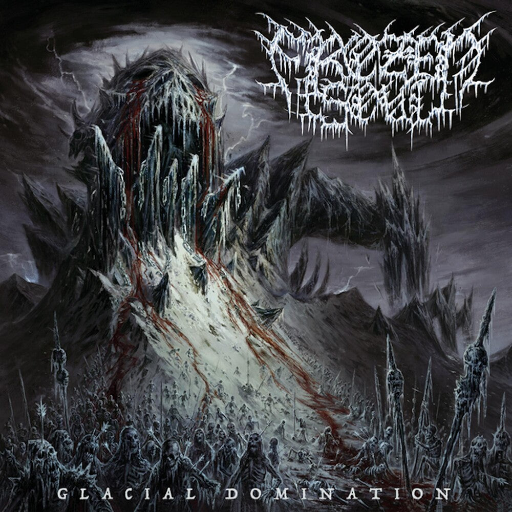 the album cover for Frozen Soul - Glacial Domination
