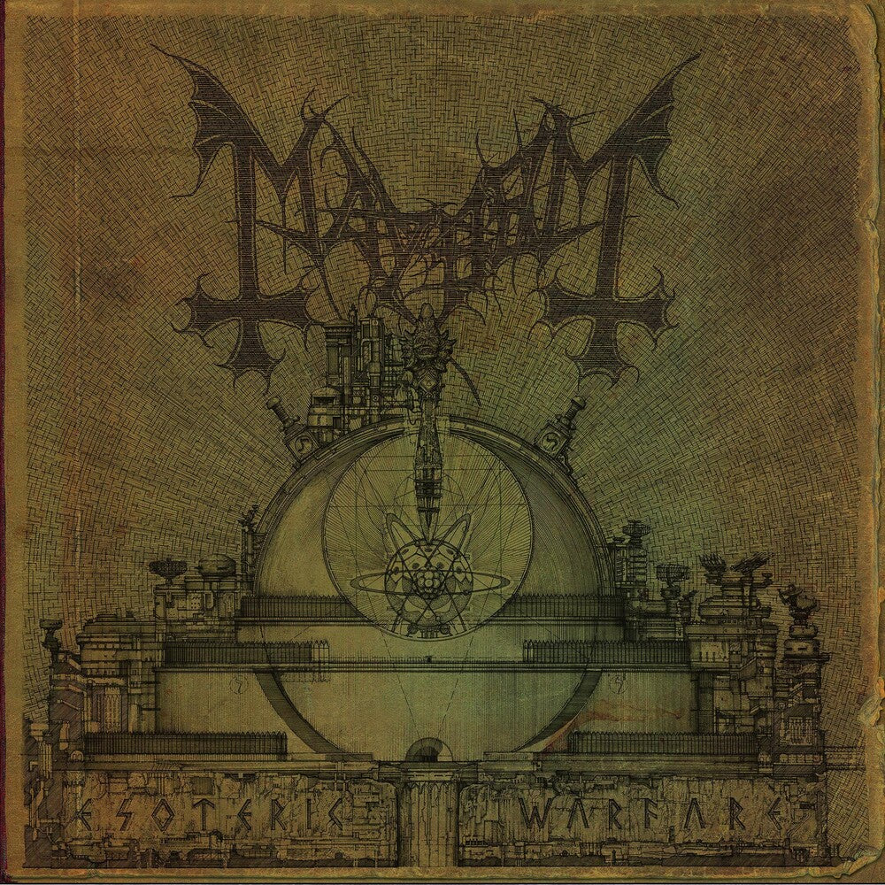 the album cover for Mayhem - Esoteric Warfare [Colored Vinyl] (Gate) [Limited Edition] (Wht) (Ylw)