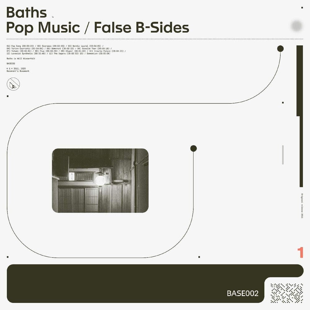the album cover for Baths - Pop Music / False B Sides [Colored Vinyl] (Crem)