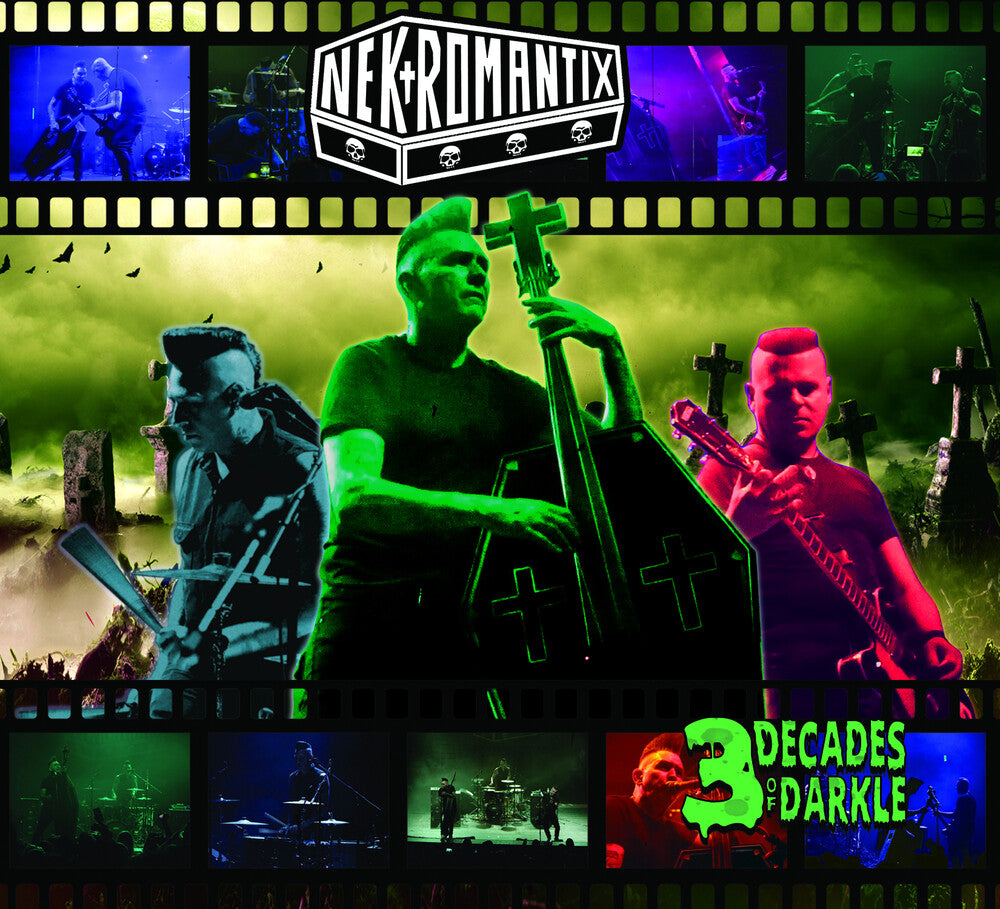 the album cover for Nekromantix - 3 Decades Of Darkle [Colored Vinyl] (Gate)