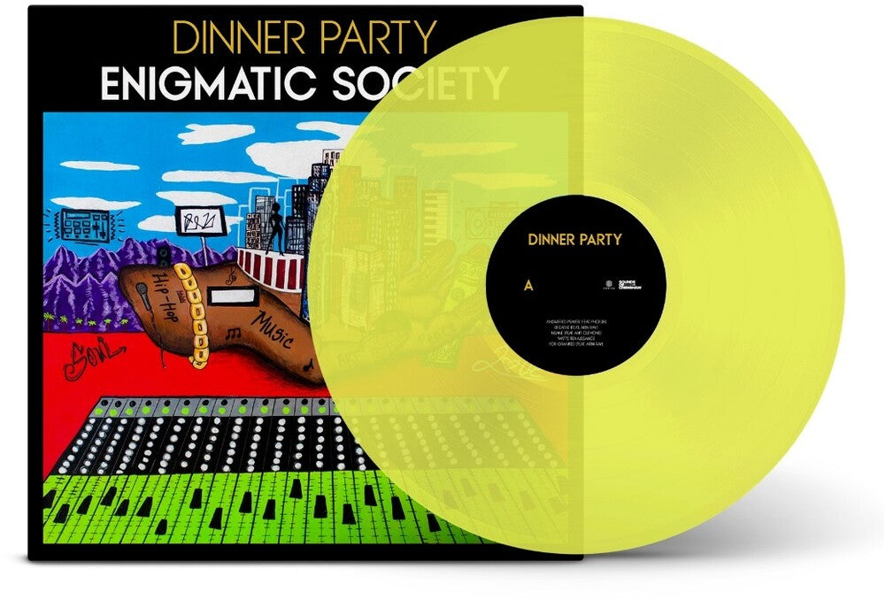 the album cover for Dinner Party - Enigmatic Society [Indie Exclusive Limited Edition Yellow LP]