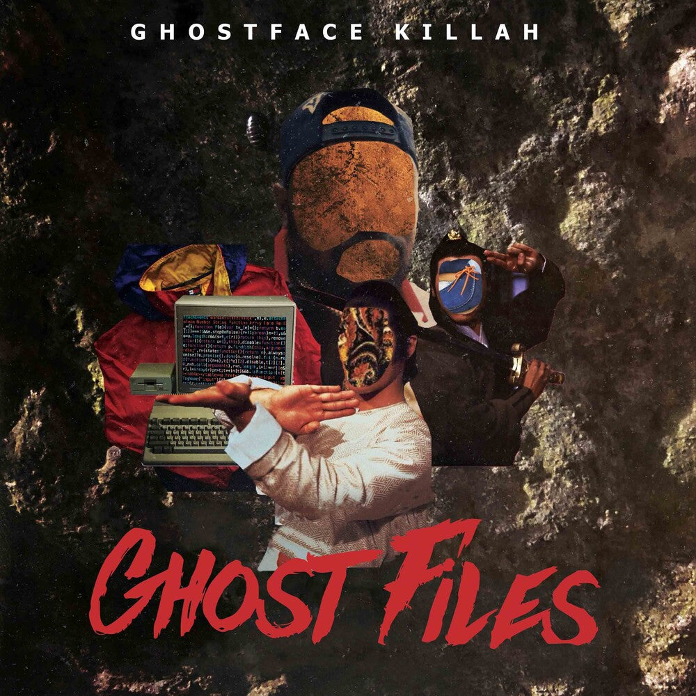 the album cover for Ghostface Killah - Propane Tape / Bronze Tape - Gold/Red Splatter