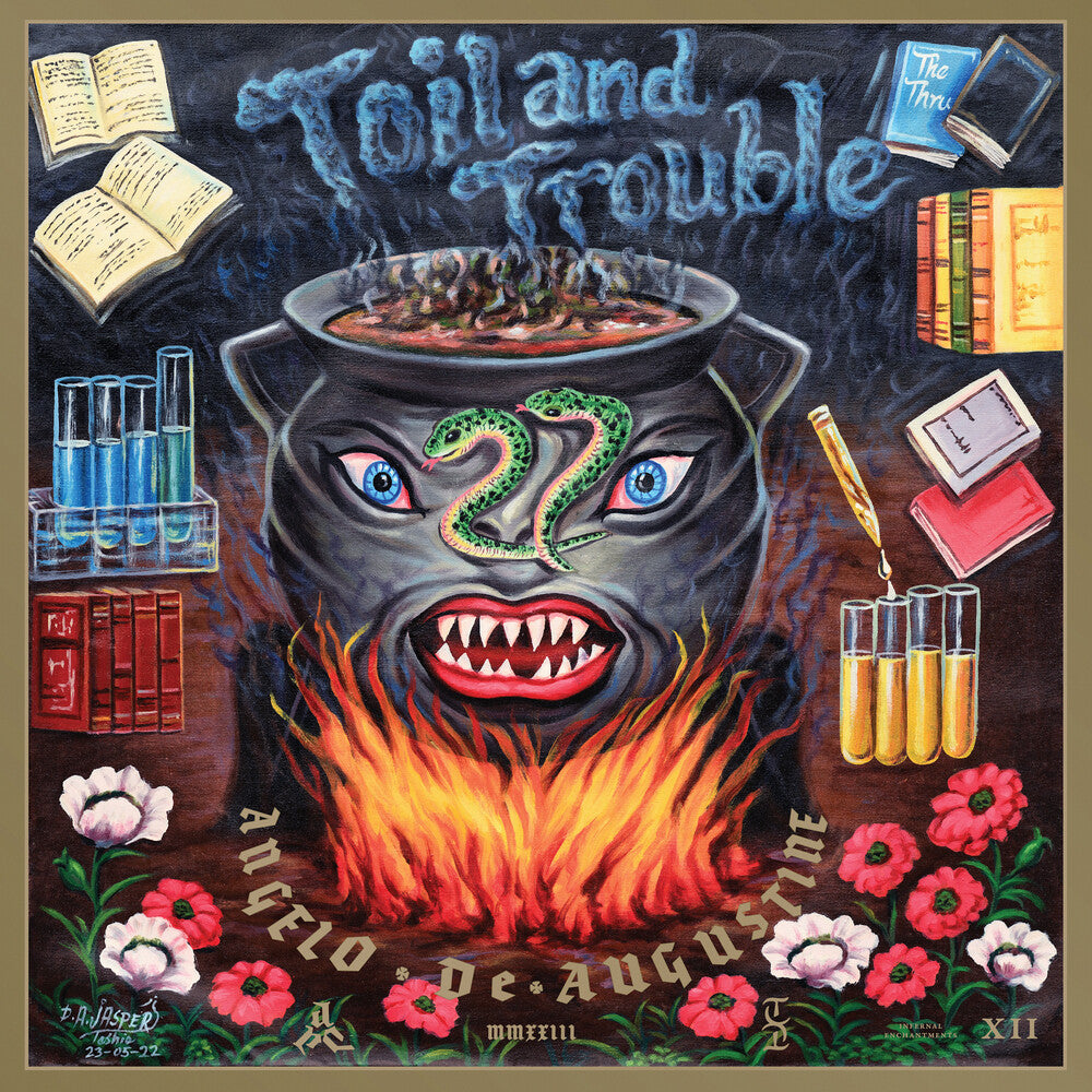 the album cover for Angelo De Augustine - Toil And Trouble [Gold LP]