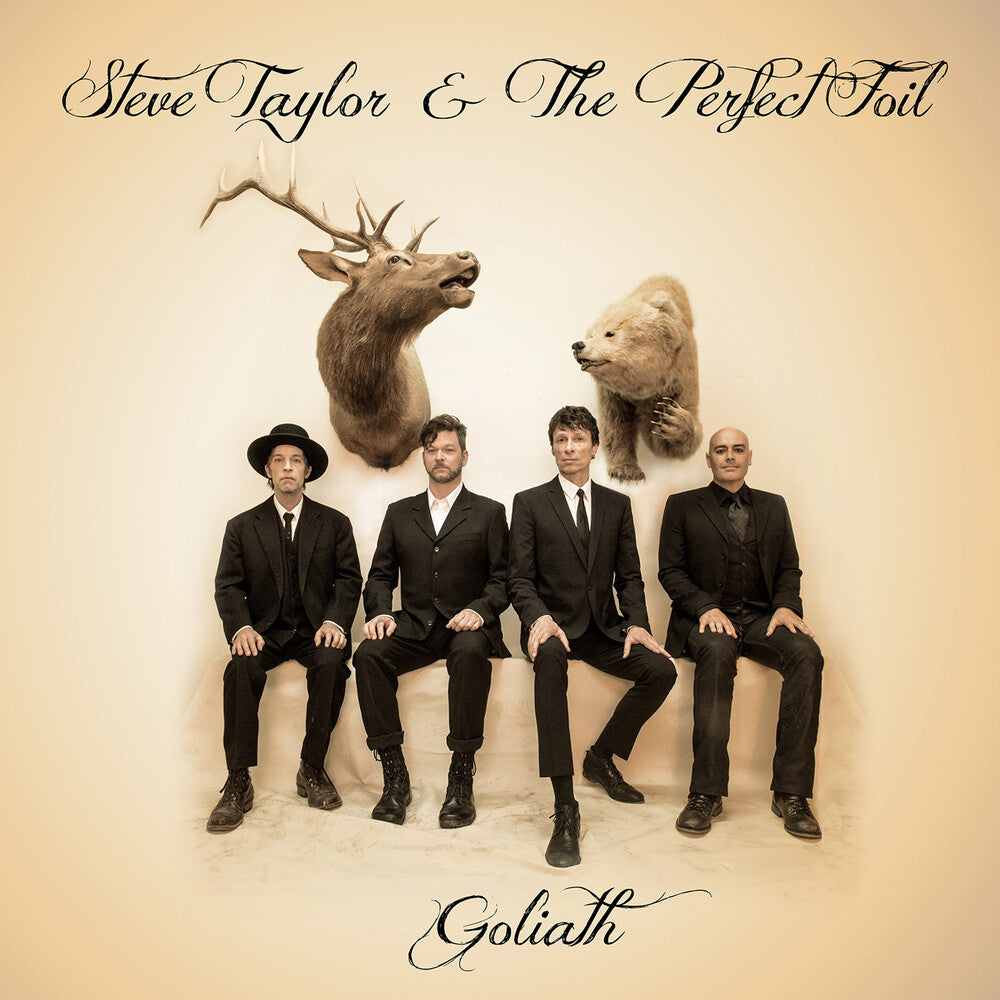 the album cover for Steve Taylor  & The Perfect Foil - Goliath [Colored Vinyl] (Grn) (Can)