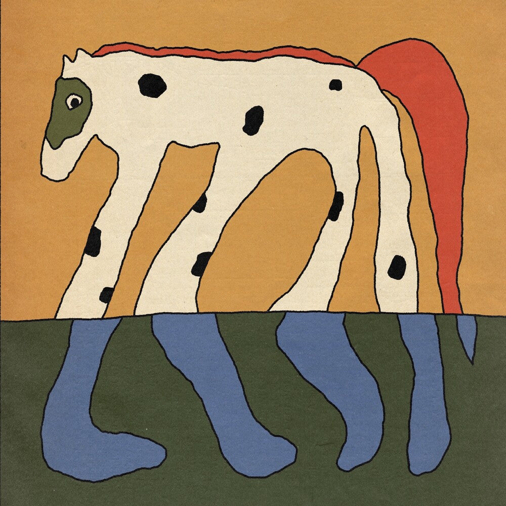 the album cover for Being Dead - When Horses Would Run - Creamsicle [Colored Vinyl]