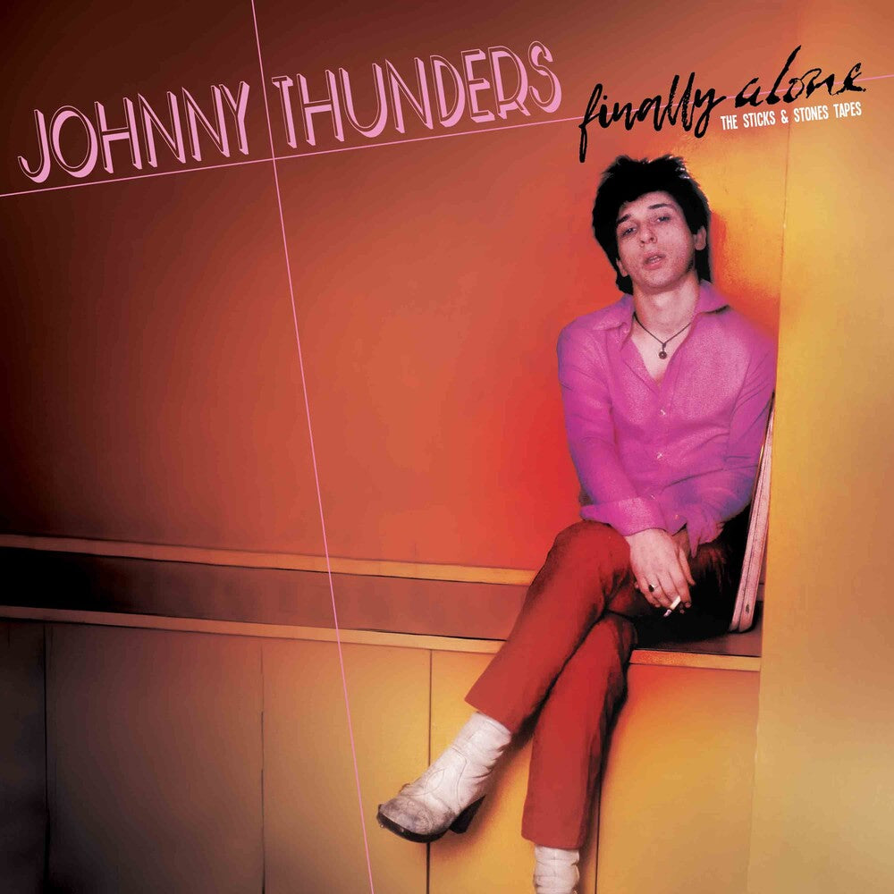 the album cover for Johnny Thunders - Finally Alone - Yellow/Pink [Colored Vinyl] (Pnk) (Ylw)