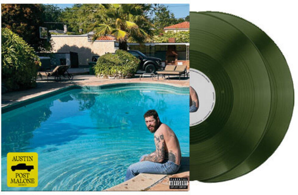 the album cover for Post Malone - Austin [Forest Green 2LP]