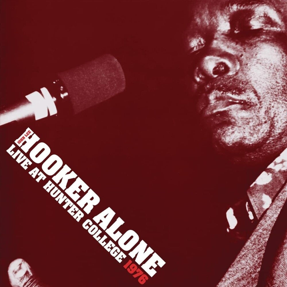 the album cover for John Hooker  Lee - Alone: Live At Hunter College 1976