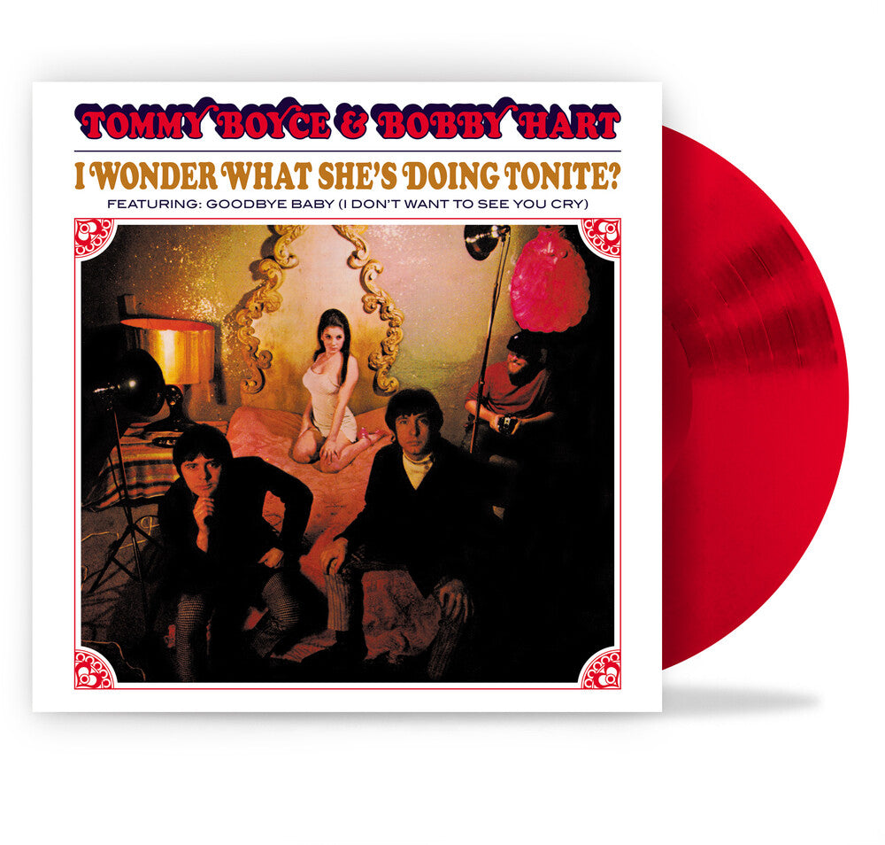 the album cover for Tommy Boyce  / Hart,Bobby - I Wonder What She's Doing Tonight [Colored Vinyl] [180 Gram]