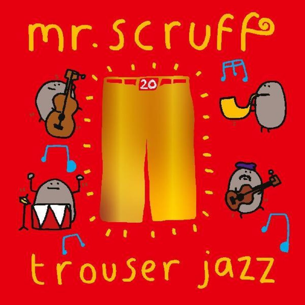 the album cover for Mr. Scruff - Trouser Jazz (Blue) [Colored Vinyl] (Red) (Aniv)