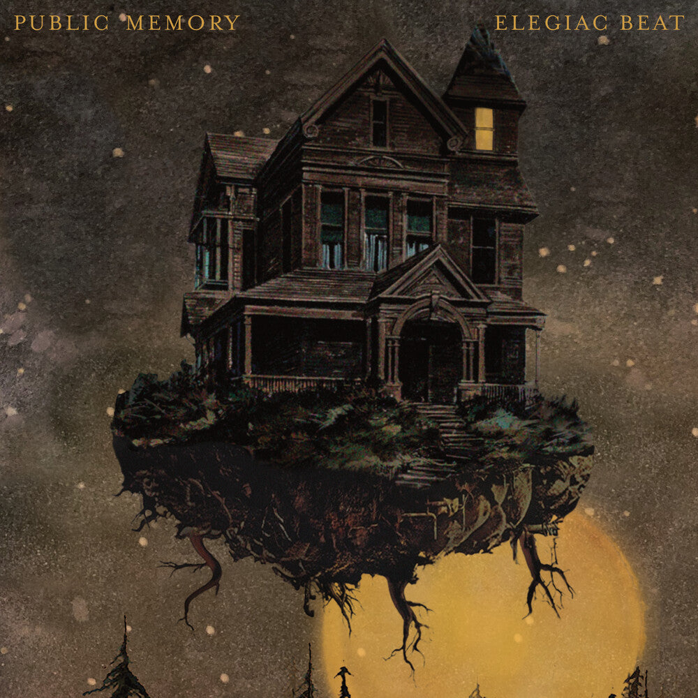 the album cover for Public Memory - Elegiac Beat - Custard Yellow [Colored Vinyl] (Ylw)