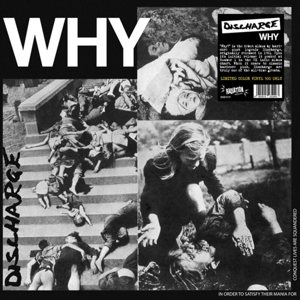 the album cover for Discharge - Why [Colored Vinyl] (Red) (Uk)