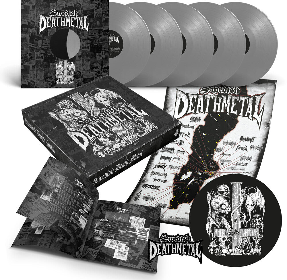 the album cover for Swedish Death Metal / Various (Box) (Colv) (Post) - Swedish Death Metal / Various (Box) [Colored Vinyl] (Post)