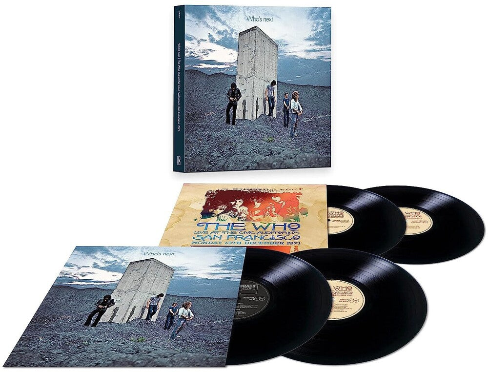 the album cover for The Who - Who's Next / San Francisco 1971: Remastered [Limited Edition Deluxe 4LP]