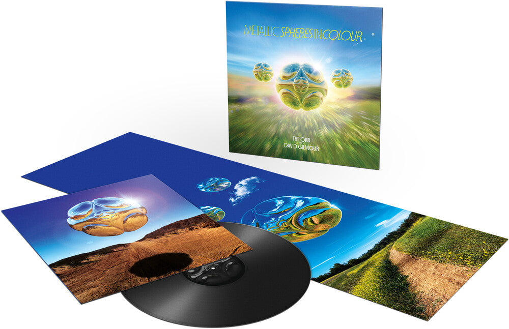 the album cover for The Orb and David Gilmour - Metallic Spheres In Colour [LP]