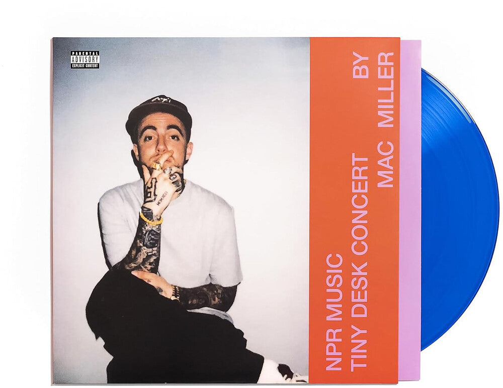 the album cover for Mac Miller - NPR Music Tiny Desk Concert [Translucent Blue LP]